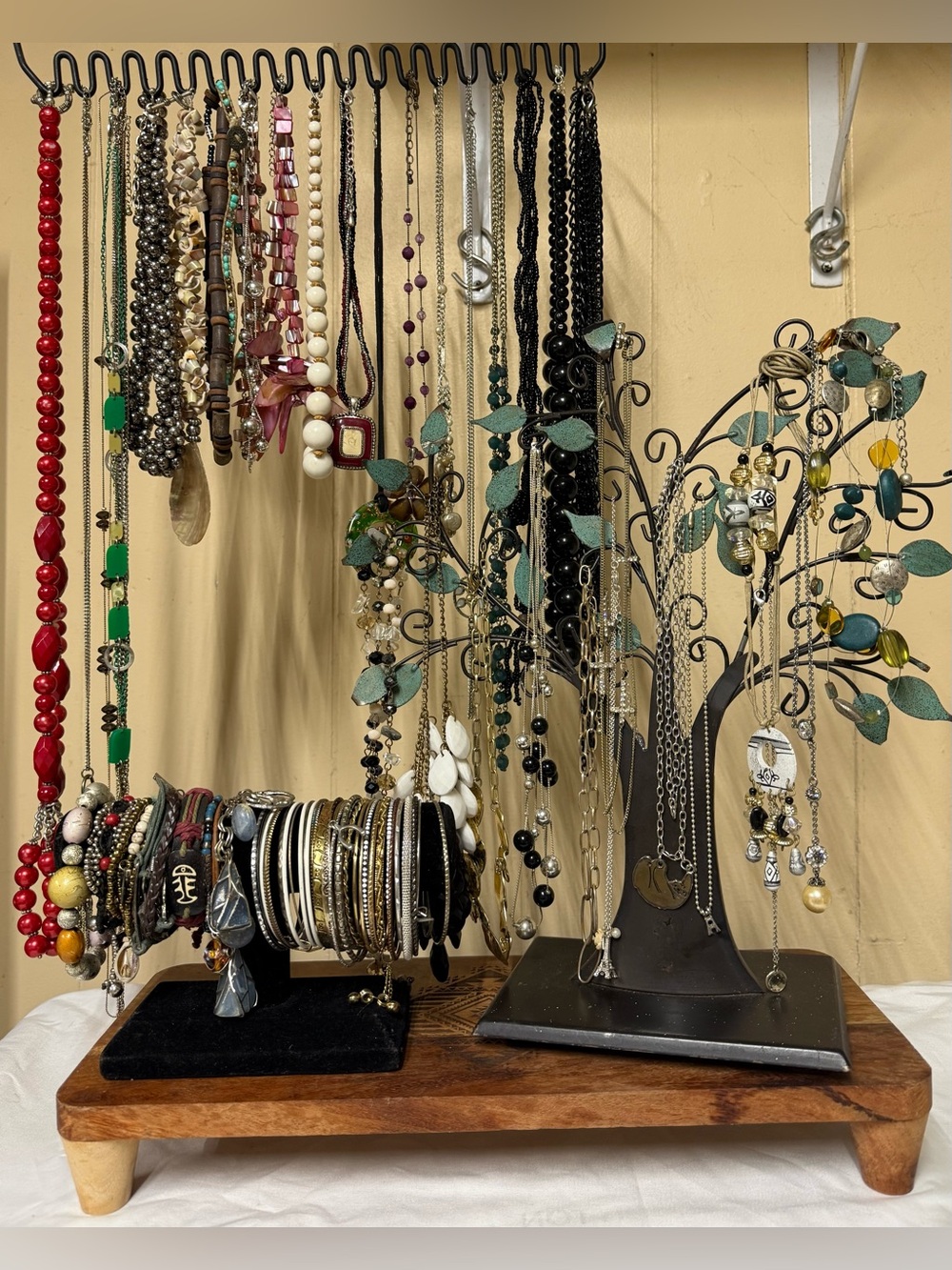 Huge 64pc Custom Jewelry Lot - Necklaces and Bracelets